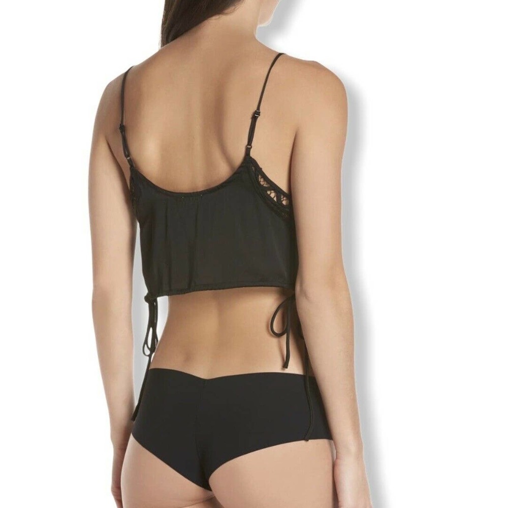 Free People Blouson Brami Crop‎ Black XS New - Picture 4 of 8